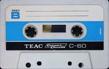 Compact Cassette Teac 60 Type I Normal 1971 Japan