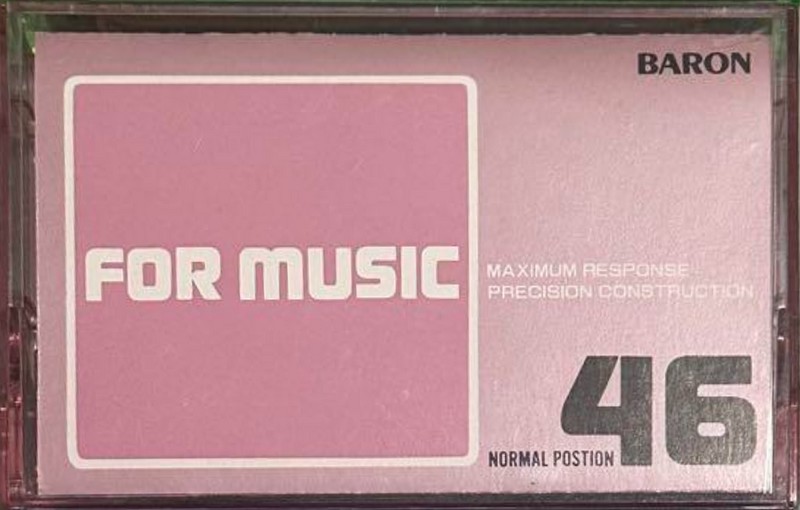 Compact Cassette Baron KH 46 "For Music" Type I Normal 1985 Japan