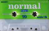 Compact Cassette Sony CDix I 70 "C-70CDX1D" Type I Normal 1996 Japan