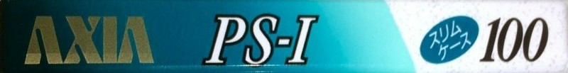 Compact Cassette AXIA PS-I / PS-1 100 "PS-1 B 100" Type I Normal 1991 Japan