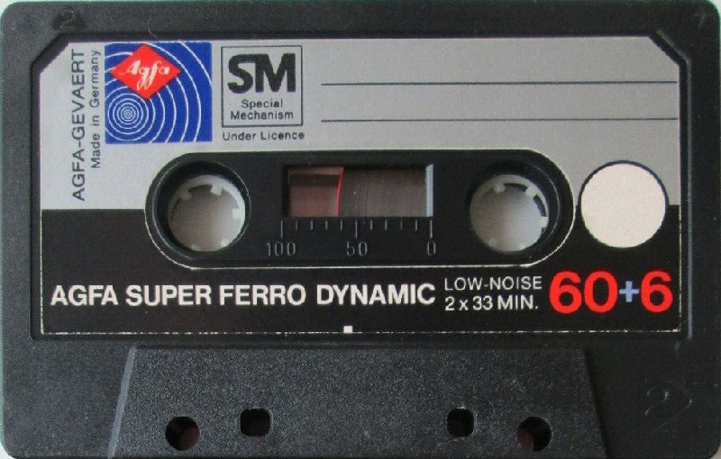 Compact Cassette: AGFA  - Super Ferro Dynamic 60+6