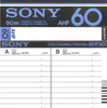 Compact Cassette Sony AHF 60 Type I Normal 1978 North America