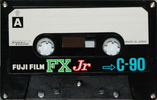 Compact Cassette Fuji Film FX Jr 90 Type I Normal 1974 Japan