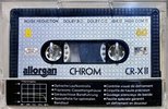 Compact Cassette Allorgan CR X II 60 Type II Chrome 1987 Europe