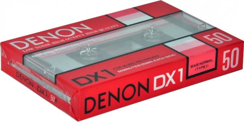 Compact Cassette Denon DX1 50 "DX1/50K" Type I Normal 1985 Japan