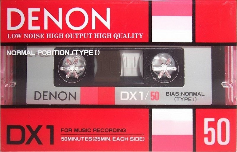 Compact Cassette Denon DX1 50 "DX1/50K" Type I Normal 1985 Japan