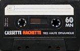 Compact Cassette Hachette Tres Haute Dynamique 60 Type I Normal 1983 France