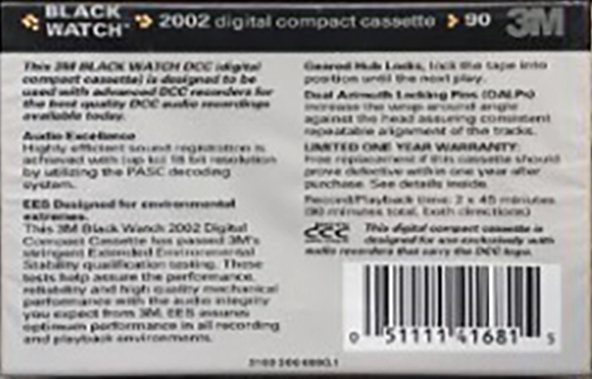 DCC 3M 90 "2002" Type I Normal 1988 USA