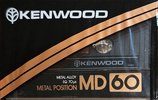 Compact Cassette Kenwood MD 60 Type IV Metal 1982 Worldwide