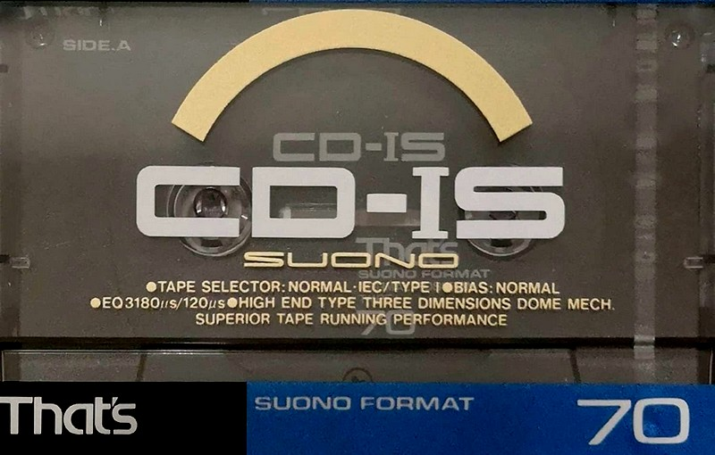 Compact Cassette Thats CD-IS 70 Type I Normal 1988 Japan