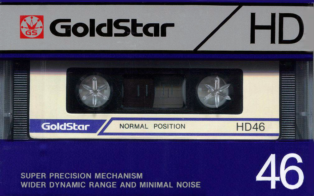 Compact Cassette Goldstar HD 46 Type I Normal 1986 USA