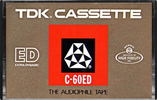 Compact Cassette TDK ED 60 "C-60ED" Type I Normal 1972 USA