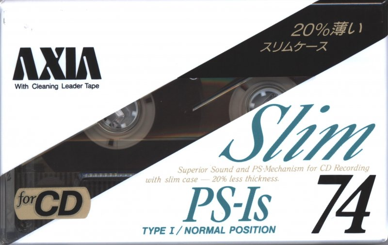 Compact Cassette AXIA PS-Is 74 "PS-1S A 74" Type I Normal 1990 Japan