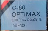 Compact Cassette Optimax 60 Type I Normal 1980 Hong Kong