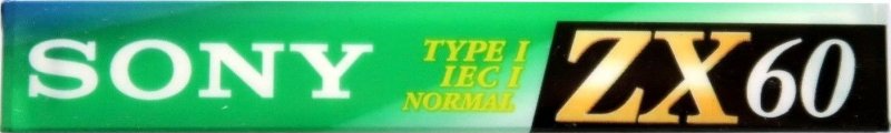 Compact Cassette Sony ZX 60 Type I Normal 1992 Europe