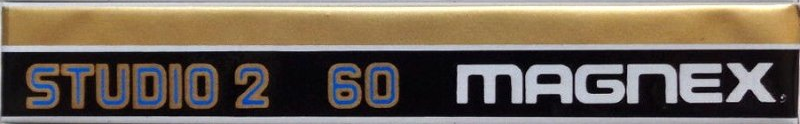 Compact Cassette Magnex Studio 2 60 Type II Chrome 1984 Europe