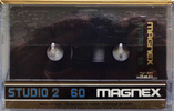 Compact Cassette Magnex Studio 2 60 Type II Chrome 1984 Europe