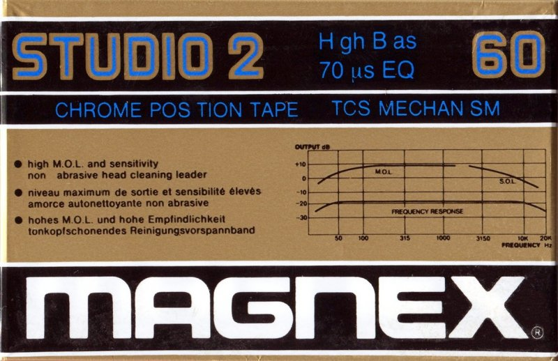 Compact Cassette: FUJI Magnex - Studio 2 60