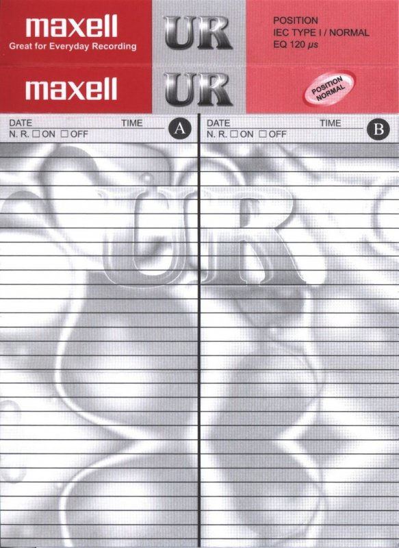 Compact Cassette Maxell UR 120 Type I Normal 2002 Europe