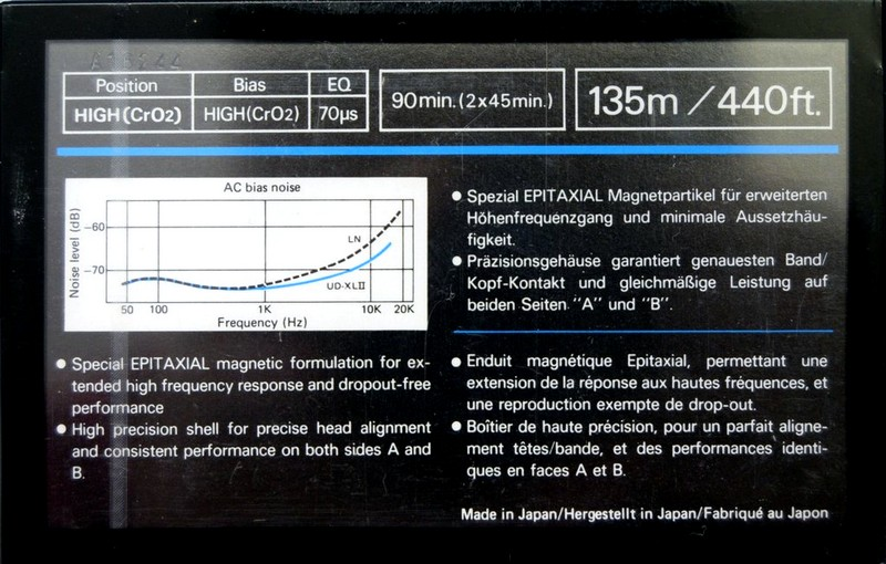 Compact Cassette: Maxell / Hitachi Maxell - UD XLII 90