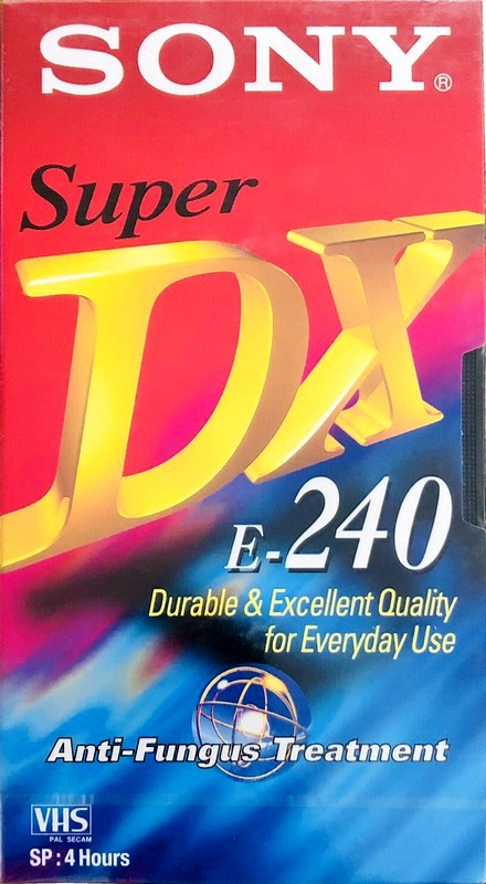 VHS, Video Home System Sony Super DX 240 Type I Normal 1993 Europe