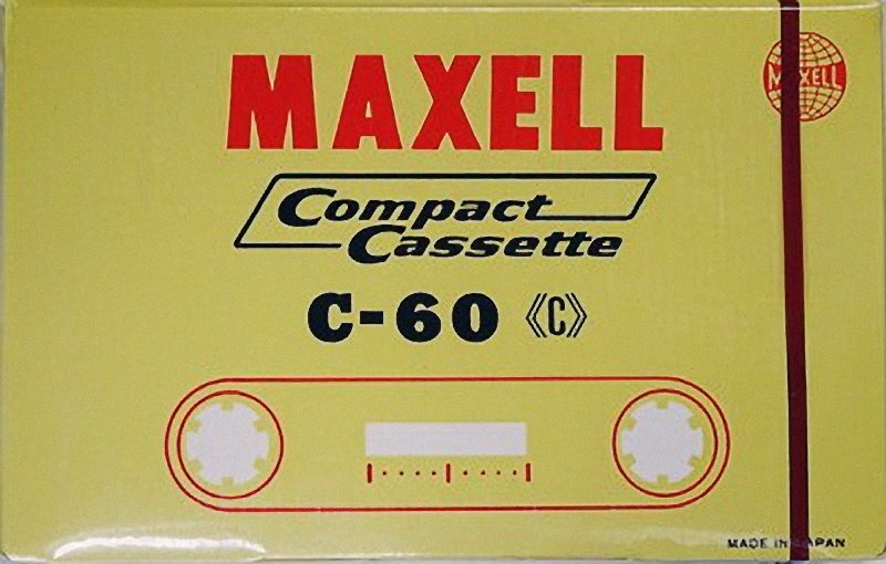 Compact Cassette Maxell 60 Type I Normal 1966 USA