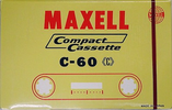 Compact Cassette Maxell 60 Type I Normal 1966 USA
