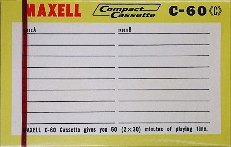 Compact Cassette: Maxell / Hitachi Maxell -  60