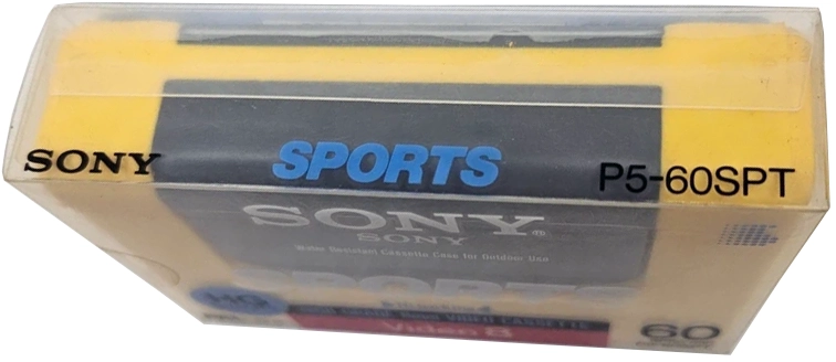 Video8, Hi8, Digital8 Sony HG 60 "Video8 P5-60SPT for Sports" Type IV Metal 1993 Europe