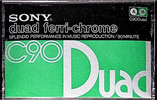 Compact Cassette Sony Duad 90 Type III Ferro Chrome 1977 Japan