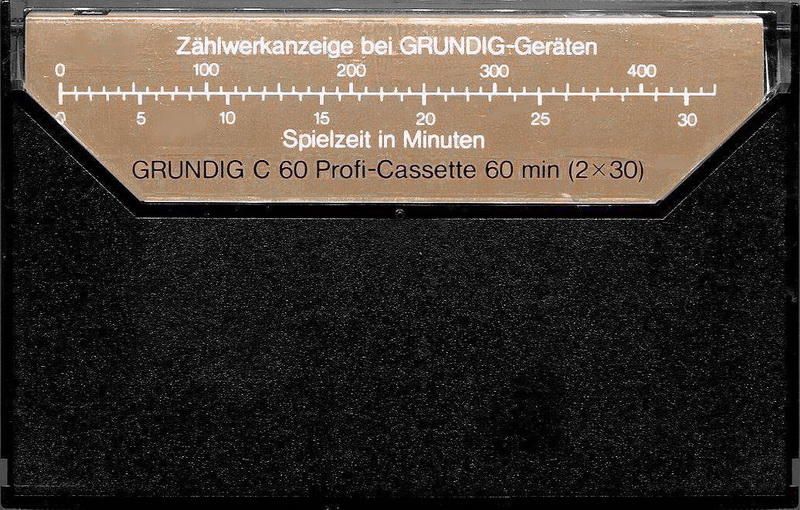 Compact Cassette: BASF Grundig - Profi-Cassette 60