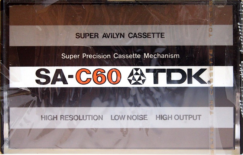 Compact Cassette TDK SA 60 Type I Normal 1977 Europe, USA