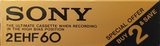 2 pack Sony EHF 60 Type II Chrome 1978 USA