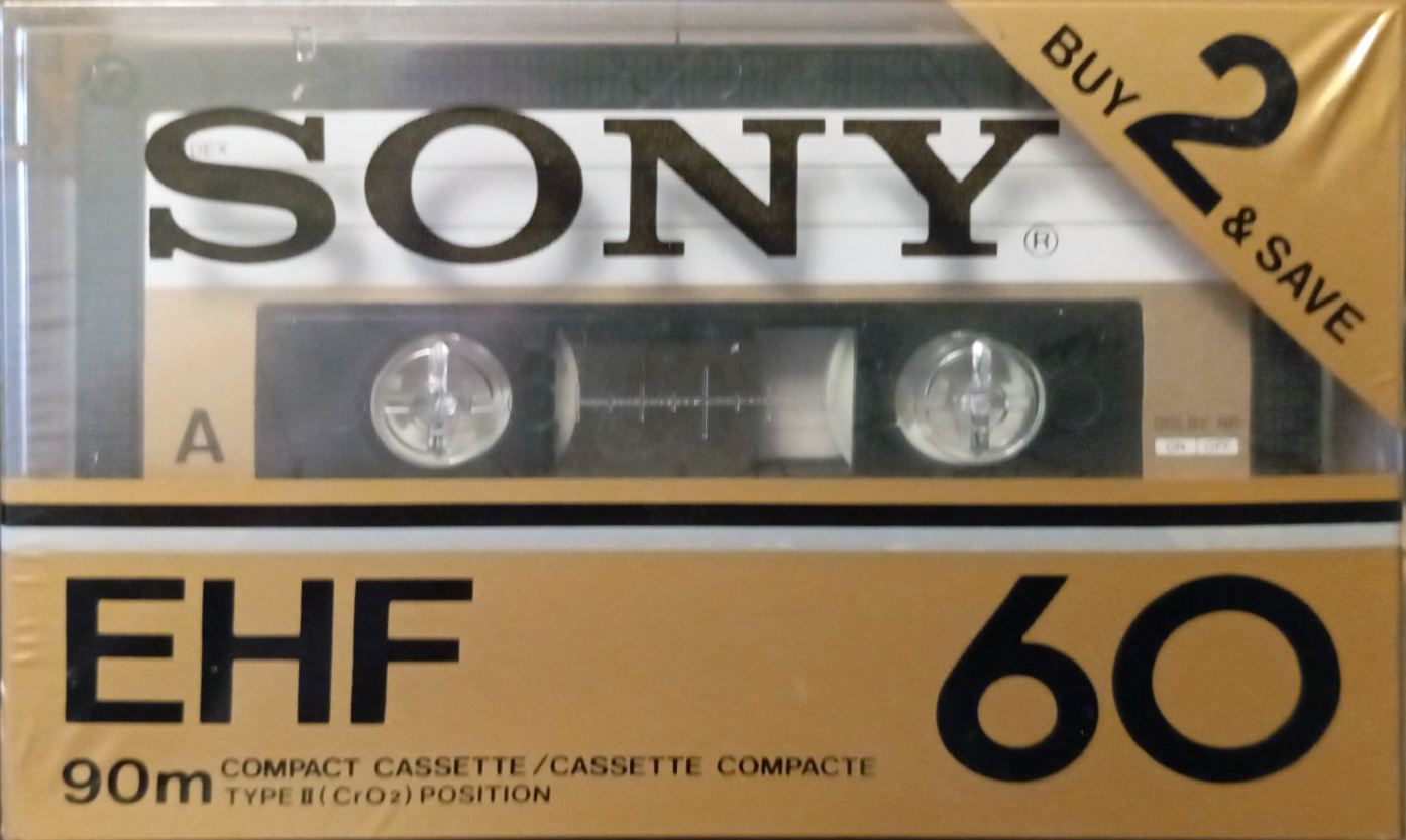 2 pack Sony EHF 60 Type II Chrome 1978 USA