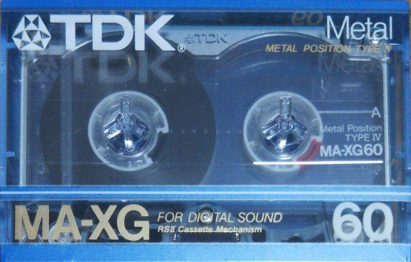 Compact Cassette TDK MA-XG 60 Type IV Metal 1985 Japan
