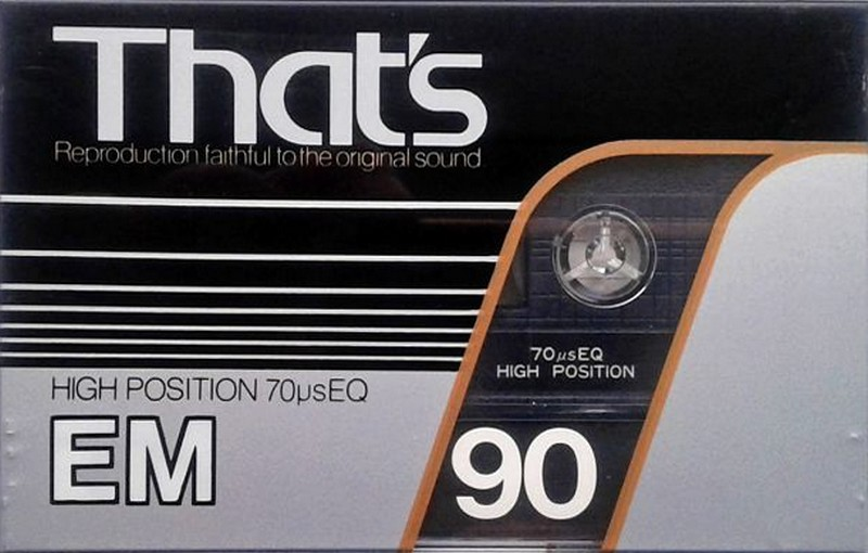 Compact Cassette Thats EM 90 Type II Chrome 1983 Japan