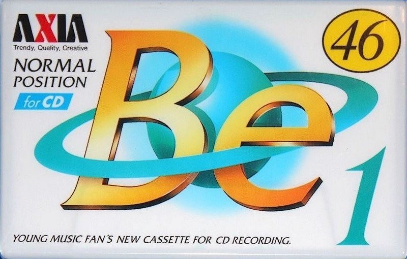 Compact Cassette AXIA Be 1 46 "BE1A 46" Type I Normal 1996 Japan