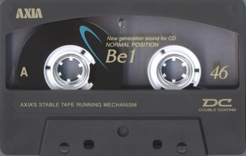 Compact Cassette AXIA Be 1 46 "BE1A 46" Type I Normal 1996 Japan