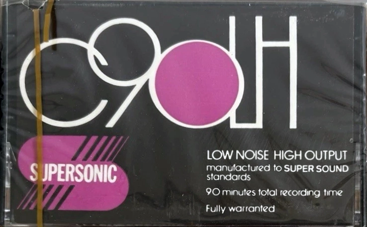 Compact Cassette Supersonic 90 Type I Normal Unknown Country
