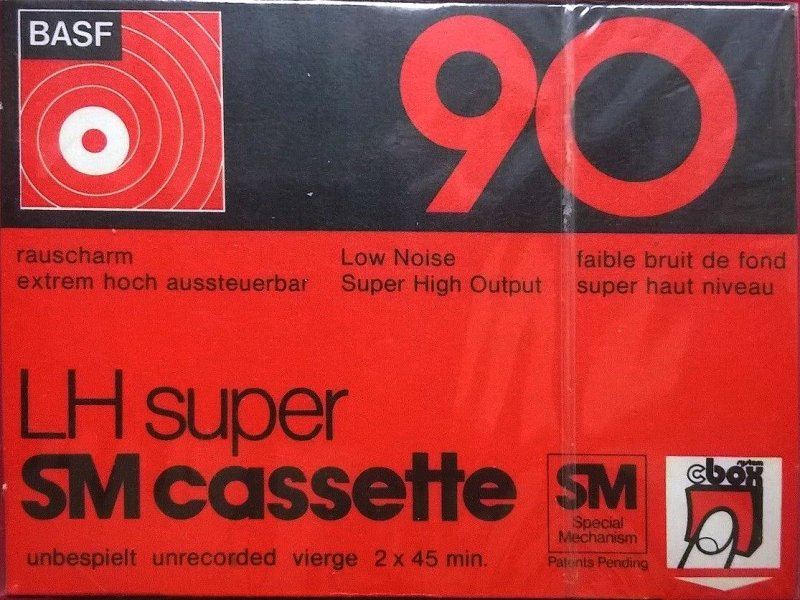 Compact Cassette BASF LH Super 90 Type I Normal 1976 Europe