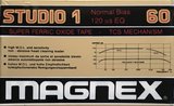Compact Cassette Magnex Studio 1 60 Type I Normal 1985 Europe