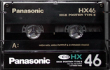 Compact Cassette Panasonic HX 46 "RT-HX46" Type II Chrome 1989 Japan