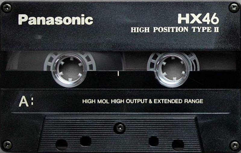 Compact Cassette Panasonic HX 46 "RT-HX46" Type II Chrome 1989 Japan