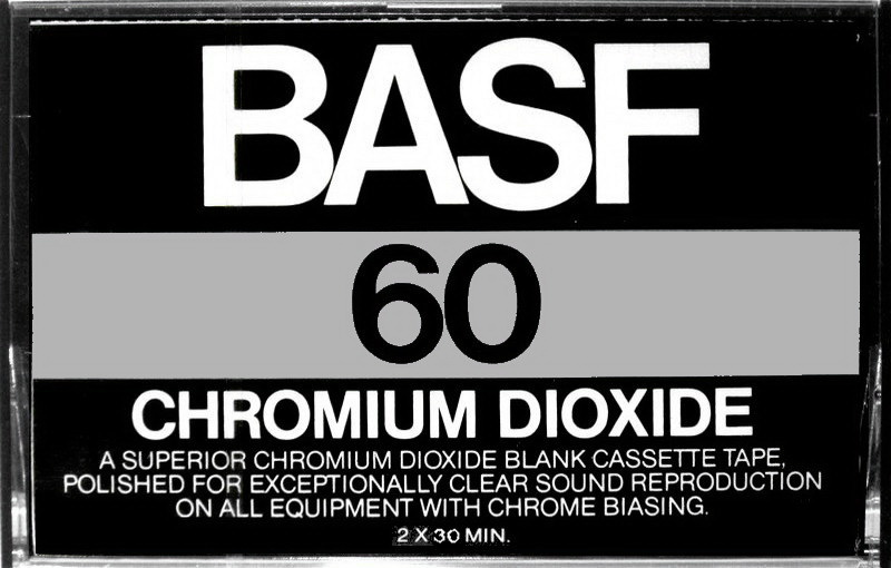 Compact Cassette BASF Chromium Dioxide 60 Type II Chrome 1976 USA