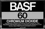 Compact Cassette BASF Chromium Dioxide 60 Type II Chrome 1976 USA