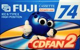 Compact Cassette Fuji CDFAN 74 "CDFAN2 74 A" Type II Chrome 1998 Russia