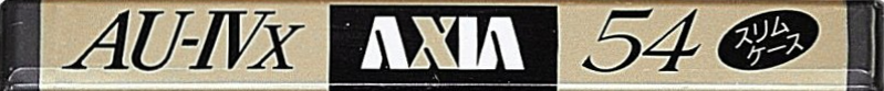 Compact Cassette AXIA AU-IVx 54 Type IV Metal 1991 Japan