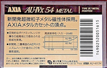 Compact Cassette AXIA AU-IVx 54 Type IV Metal 1991 Japan