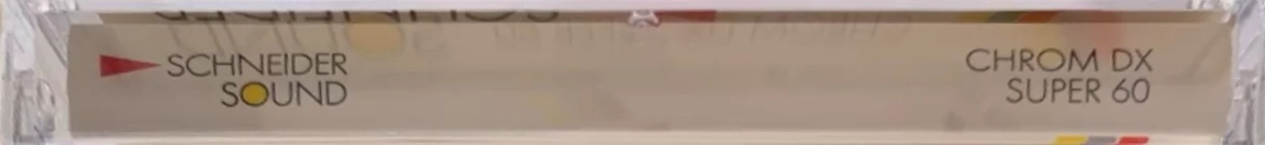 Compact Cassette Schneider Chrom DX Super 60 "SOUND" Type II Chrome 1989 Germany