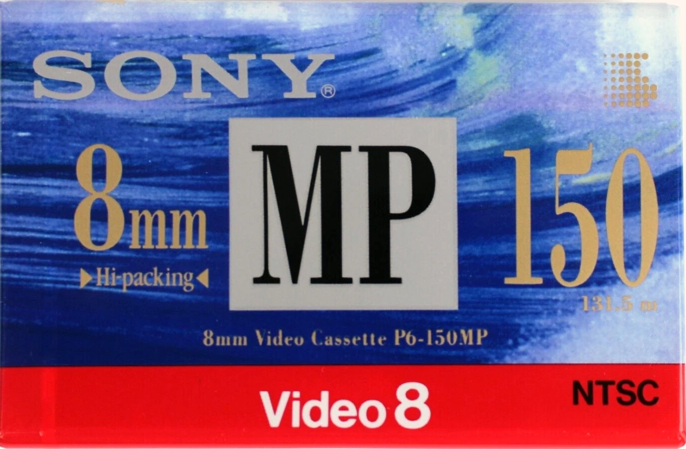 Video8, Hi8, Digital8 Sony MP 150 "P6-150MP" Type I Normal 1995 North America